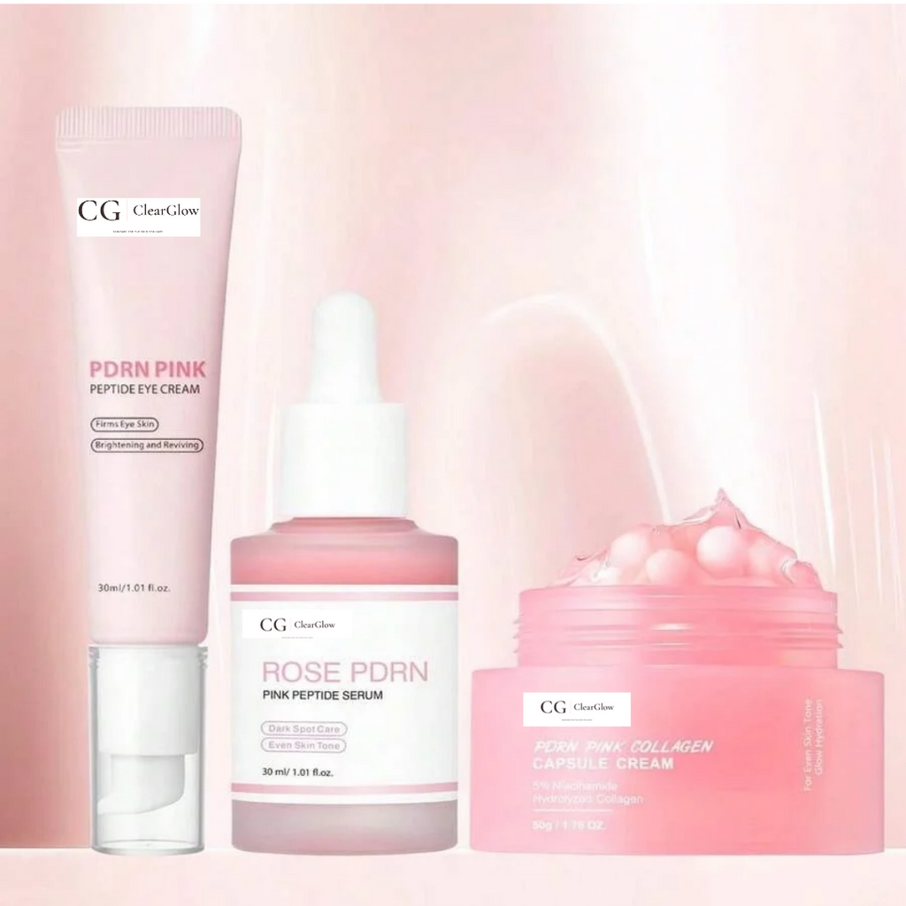PDRN Pink Peptide Radiance Skincare Set (3-Piece)