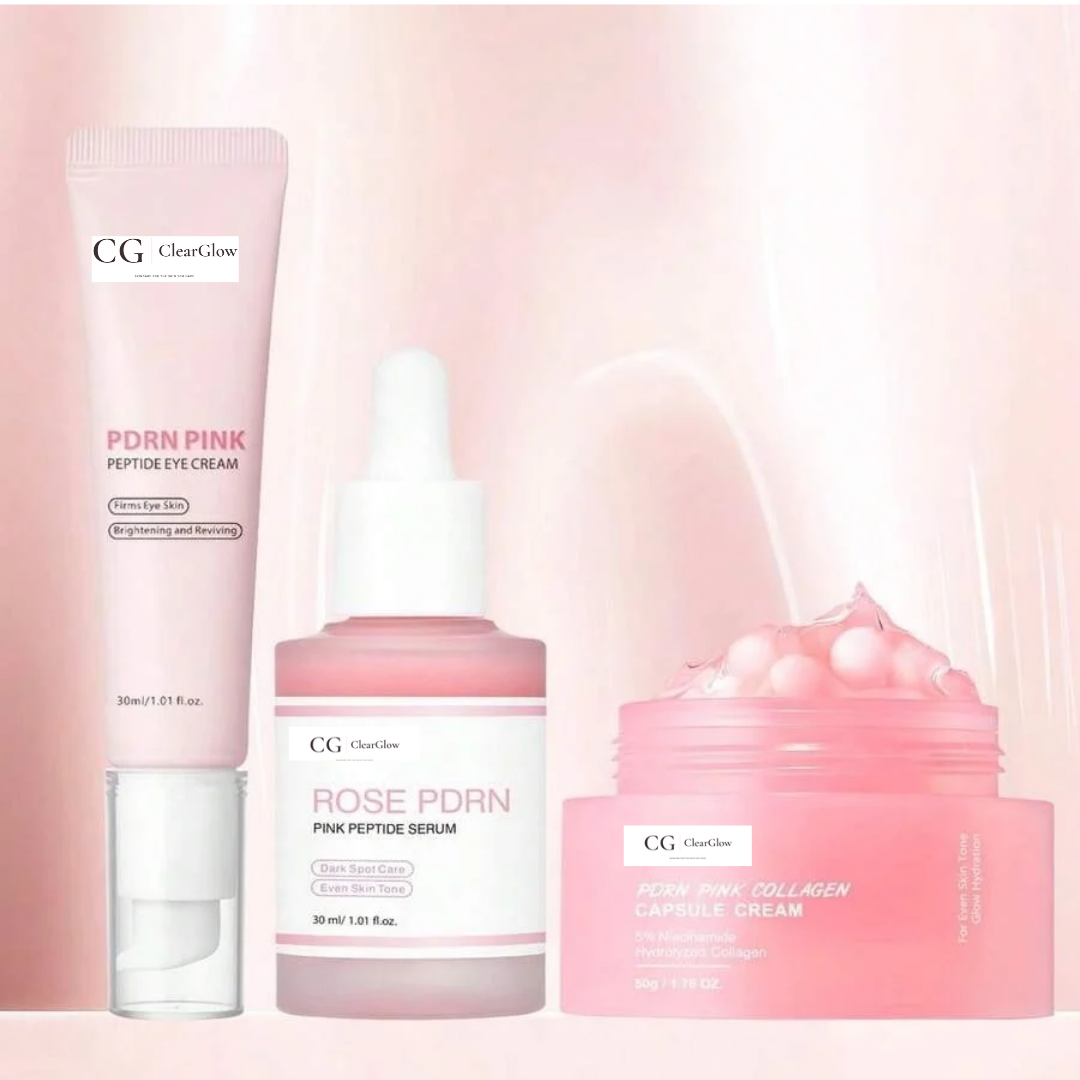 PDRN Pink Peptide Radiance Skincare Set (3-Piece)