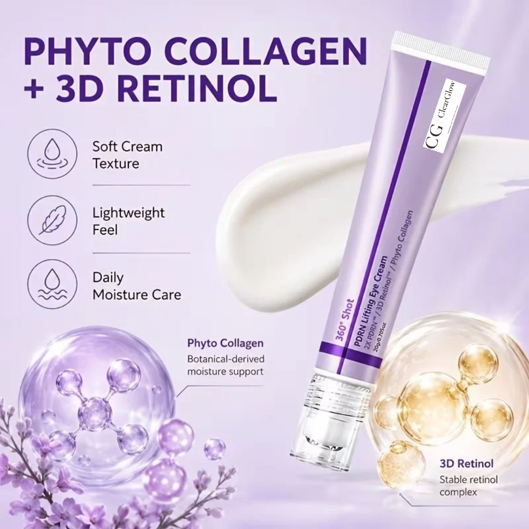 360° Care PDRN Lifting Eye Cream 20g | Retinol & Collagen Eye Moisturiser for Fine Lines, Puffiness & Dullness